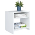 Miniatyrbild 3 av 7: vidaXL Sängbord 2 st vit 40x30x40 cm konstruerat trä Vit
