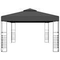 Miniatyrbild 3 av 6: vidaXL Paviljong 3x4 m antracit Antracit
