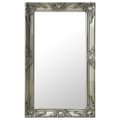 vidaXL Väggspegel barockstil 50x80 cm silver Silver