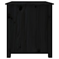 Miniatyrbild 8 av 10: vidaXL Soffbord svart 71x49x55 cm massiv furu Svart