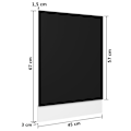 Miniatyrbild 6 av 6: vidaXL Front för diskmaskin “Lyon” svart 45x3x67 cm konstruerat trä Svart