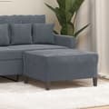 vidaXL Fotpall mörkgrå 70x55x41 cm sammet Grå