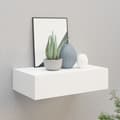 vidaXL Väggmonterad låda vit 40x23,5x10 cm MDF Vit
