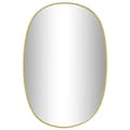 vidaXL Väggspegel guld 50x35 cm Guld