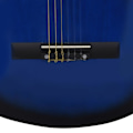 Miniatyrbild 7 av 10: vidaXL Gitarr för nybörjare med fodral klassisk blå 3/4 36"