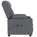 Miniatyrbild 5 av 10: vidaXL Elektrisk reclinerfåtölj grå konstläder Grå
