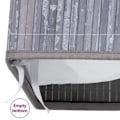 Miniatyrbild 8 av 9: vidaXL Tvättkorg bambu med 2 sektioner grå 100 L grå