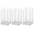 Miniatyrbild 1 av 4: vidaXL Gabionkorg 3-pack galvaniserad tråd 25x25x50cm Silver