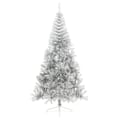 Miniatyrbild 2 av 8: vidaXL Halv plastgran med fot silver 210 cm PET Silver