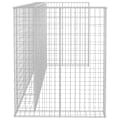 Miniatyrbild 5 av 7: vidaXL Gabionmur för soptunnor galvaniserat stål 320x100x120 cm Silver