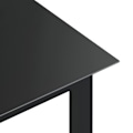 Miniatyrbild 4 av 5: vidaXL Trädgårdsbord svart 190x90x74 cm aluminium och glas Svart