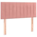 vidaXL Sänggavel rosa 90x5x78/88 cm sammet Rosa