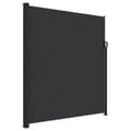 vidaXL Infällbar sidomarkis 220x600 cm svart Svart