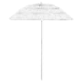vidaXL Strandparasoll Hawaii vit 180 cm Vit