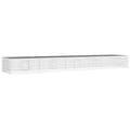 vidaXL Kaninhage 5 paneler 541x109x54 cm galvaniserat järn Silver