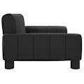 Miniatyrbild 4 av 7: vidaXL Barnsoffa svart 70x45x30 cm konstläder Svart