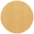 vidaXL Bordsskiva Ø60x4 cm bambu Brun