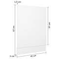 Miniatyrbild 6 av 6: vidaXL Front för diskmaskin “Lyon” vit 45x3x67 cm konstruerat trä Vit