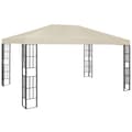 vidaXL Paviljong 3x4 m gräddvit Creme