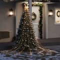 vidaXL Julgransbelysning 320 LED varmvit 375 cm Warm white
