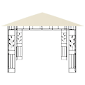 Miniatyrbild 4 av 6: vidaXL Paviljong med myggnät 3x3x2,73 m gräddvit 180 g/m² Creme