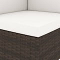 Miniatyrbild 7 av 10: vidaXL Modulsoffa 2-sits konstrotting brun Brun