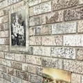 Miniatyrbild 7 av 8: vidaXL Väggpaneler 3D sandfärgat tegel 10 st EPS Beige