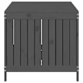 Miniatyrbild 7 av 10: vidaXL Dynbox grå 147x68x64 cm massiv furu Grå