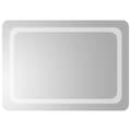 vidaXL Badrumsspegel LED 50x70 cm Transparent