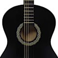 Miniatyrbild 5 av 10: vidaXL Gitarr för nybörjare med fodral klassisk svart 4/4 39"