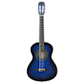 Miniatyrbild 3 av 7: vidaXL Gitarr för nybörjare och barn klassisk blå 1/2 34" Blå