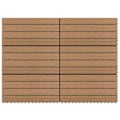 Miniatyrbild 6 av 6: vidaXL Markplattor 6 st WPC 60x30 cm 1,08 m² brun Brun