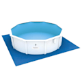 Miniatyrbild 2 av 9: Bestway Markduk för pool Flowclear 488x488 cm Blå