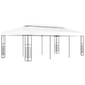 vidaXL Paviljong 6x3 m vit Vit