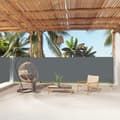 vidaXL Infällbar sidomarkis antracit 160x1000 cm Antracit