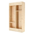 Miniatyrbild 9 av 10: Esschert Design Väggmonterat barbord med utfällbar hylla L natur Brun