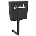 Miniatyrbild 5 av 7: vidaXL Cistern till toalett med botten inlopp 3/6 L svart Svart