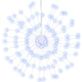 Miniatyrbild 3 av 10: vidaXL Julbelysning 2 st 140 LED kallvit 17 cm Cold white