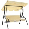 vidaXL Hammock gräddvit 170x110x153 cm Vit