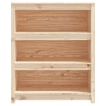 Miniatyrbild 5 av 9: vidaXL Bokhylla 80x35x97 cm massiv furu Brun