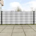 vidaXL Balkongskärmar 10 st vit 255x19 cm konstrottning Vit