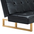 Miniatyrbild 8 av 10: vidaXL Bäddsoffa konstläder svart Svart
