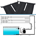 Miniatyrbild 4 av 5: vidaXL Solpanel för pool 80x310 cm Svart