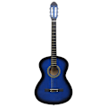 Miniatyrbild 7 av 10: vidaXL Klassisk gitarr 12 delar blå 4/4 39" Blå