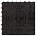 Miniatyrbild 6 av 6: vidaXL Trall 22 st 30x30 cm 2 kvm WPC mörkbrun Brun