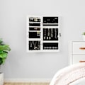 Miniatyrbild 1 av 10: vidaXL Spegelskåp med LED-lampor väggmonterat vit Vit
