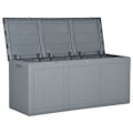 Miniatyrbild 4 av 7: vidaXL Dynbox 270 liter grå PP-rotting grå
