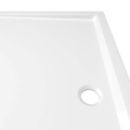 Miniatyrbild 7 av 8: vidaXL Duschkar rektangulärt ABS vit 80x90 cm Vit