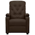 Miniatyrbild 2 av 8: vidaXL Reclinerfåtölj brun konstläder Brun