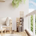 Miniatyrbild 1 av 6: vidaXL Ljushållare 3 st grå korgmaterial Grå